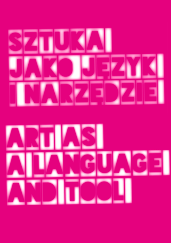Okładka monografii Sztuka jako język i narzędzie